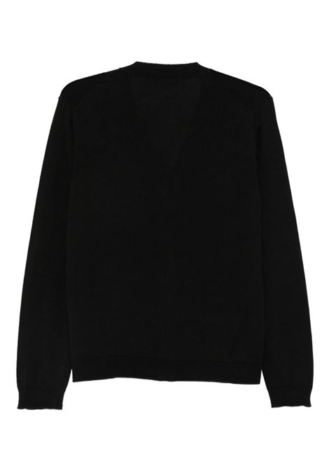 knitted cardigan man black ROBERTO COLLINA | 253M01010M0109